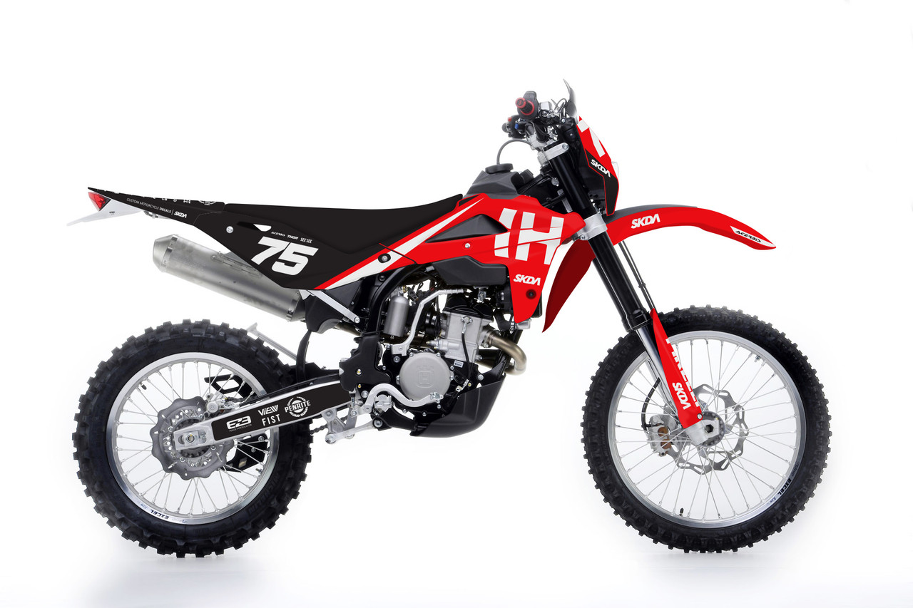 DIVIDE Red/Blk Husqvarna 95-13 Full Graphics Kit | SKDA USA