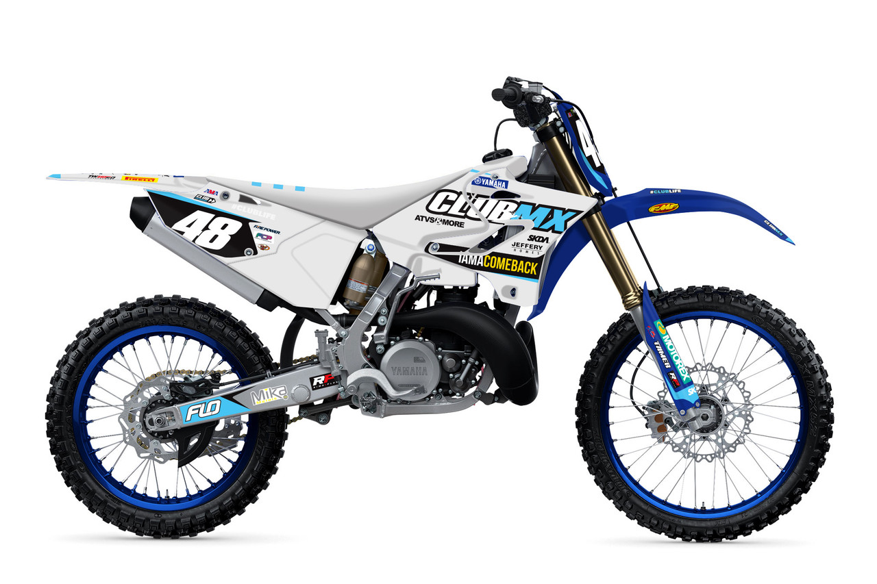 YZ250F用外装パーツセット ホワイト マルチカラー 21 CLUBMX White YZ Full Graphics Kit | SKDA USA