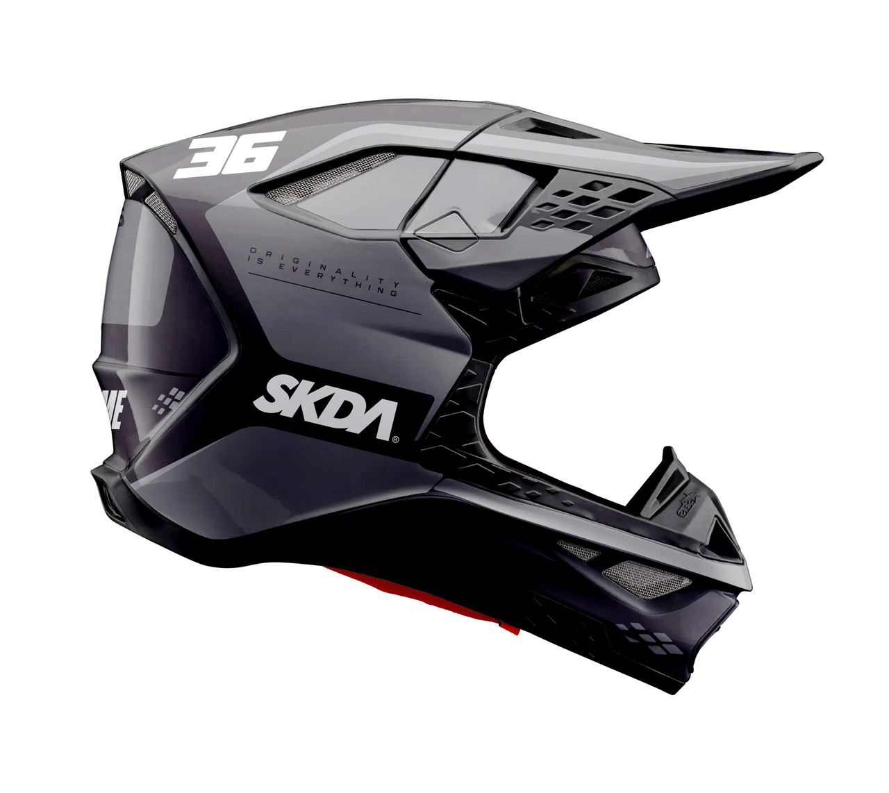CLICK Black Alpinestars Helmet Graphics Kit | SKDA USA