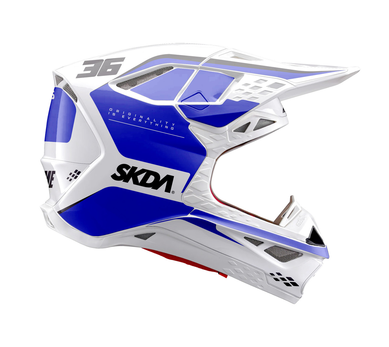 CLICK Blue Alpinestars Helmet Graphics Kit | SKDA USA