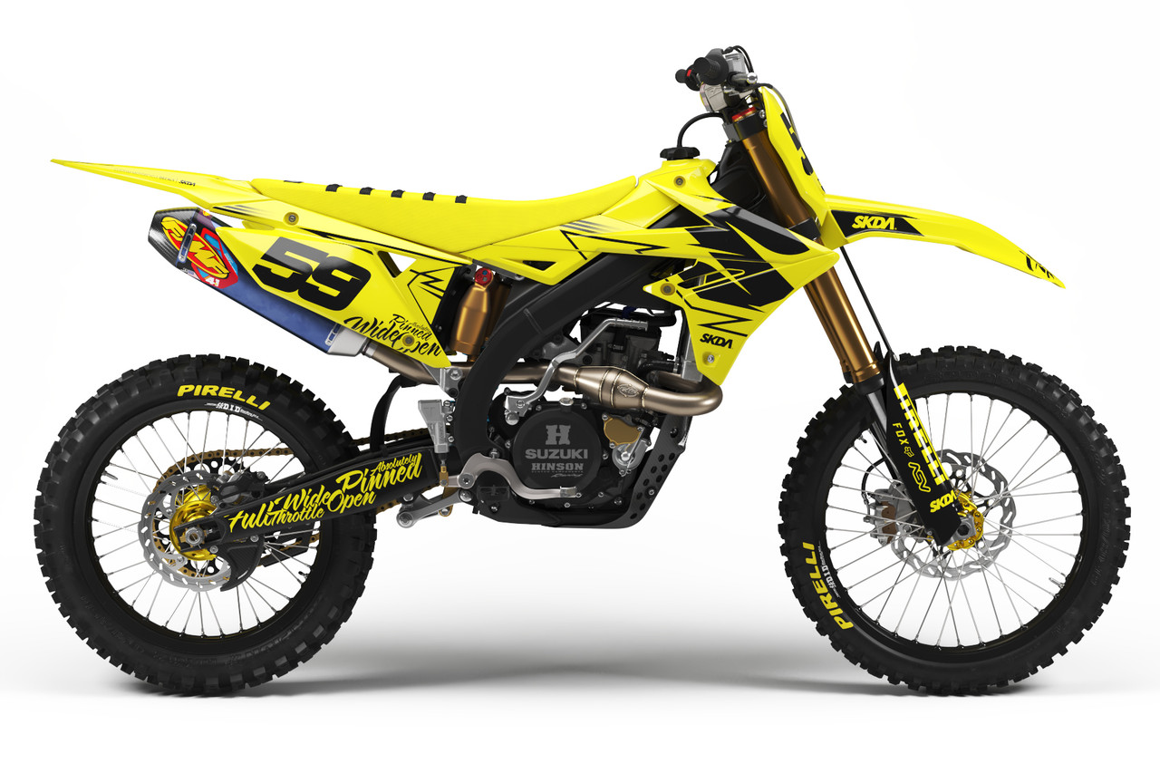 OXIDE Yellow Suzuki Full Graphics Kit | SKDA USA