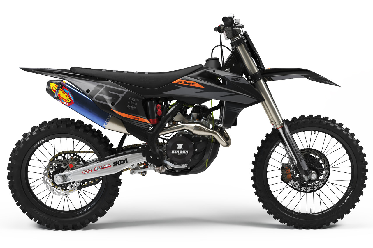 SMOKE V2 Blk/Grey KTM Full Graphics Kit | SKDA USA