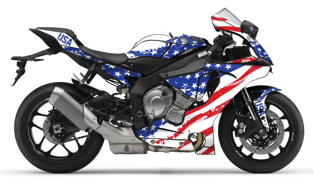 Wrap R6 Graphics GRIT White Supersport Full Graphics Kit SKDA USA