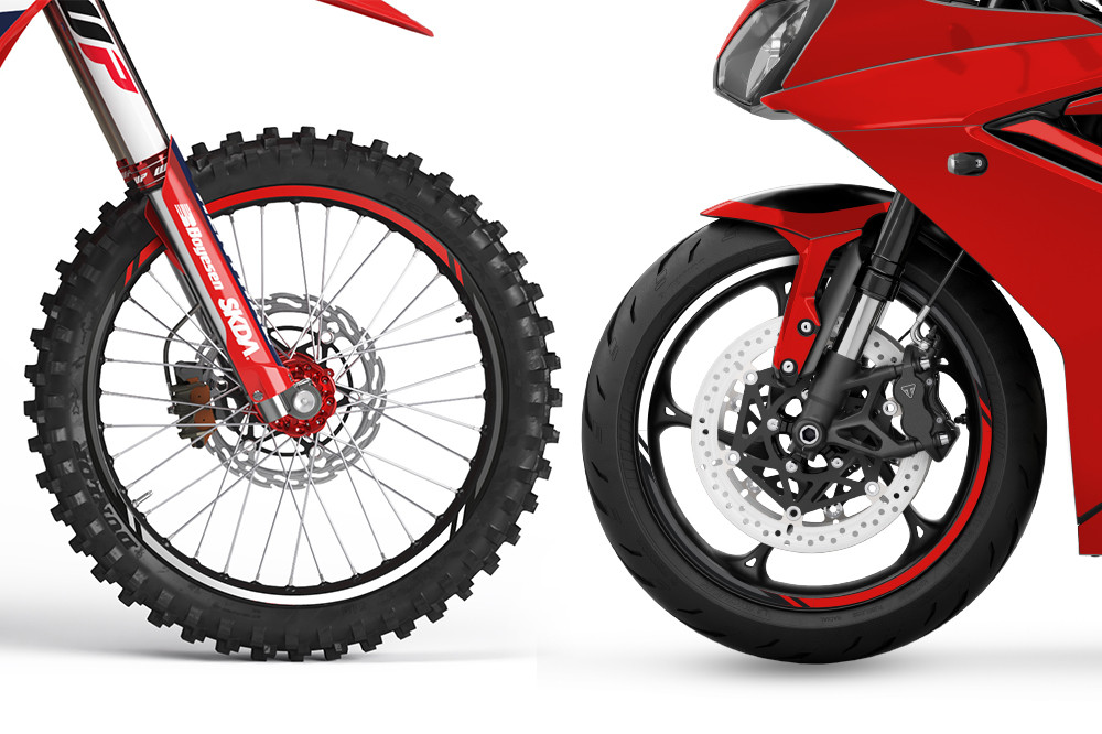 Red Rim Stickers BLEND Red - Rim Decals | SKDA USA