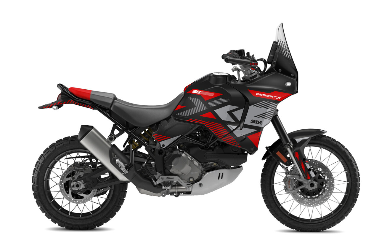 EXCEED Blk/Red Desert X Full Graphics Kit | SKDA USA