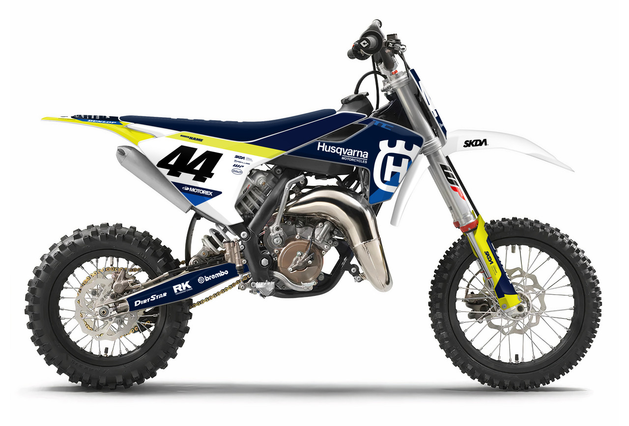 SMAIL様 CLASS Navy Husqvarna Mini Bike Full Graphics Kit | SKDA USA