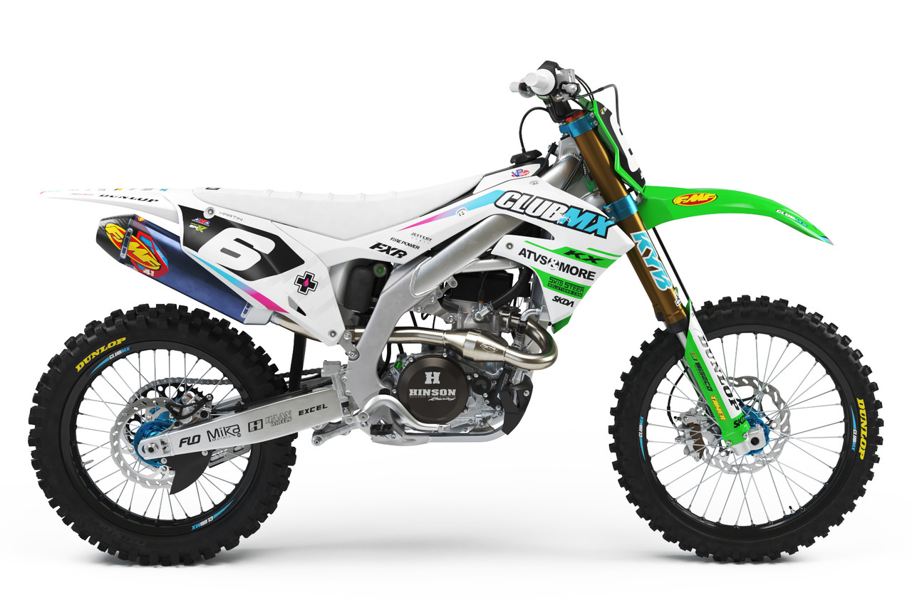 CLUBMX V1 White KX/KXF Full Graphics Kit | SKDA USA