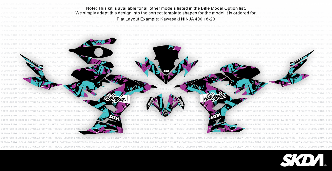Shatter Upgrade Kit SHATTER Teal Ninja Full Graphics Kit | SKDA USA