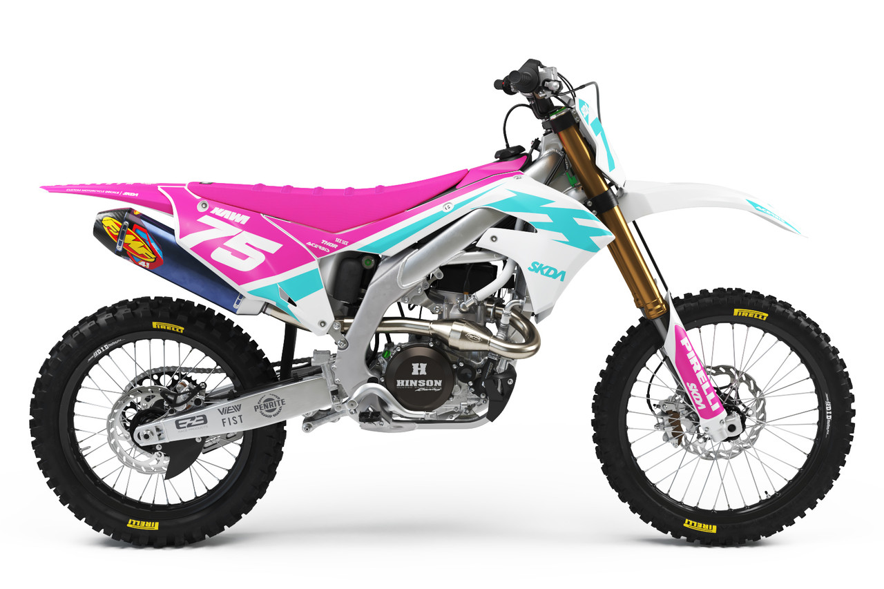 DIVIDE Pink/Teal KX/KXF Full Graphics Kit | SKDA USA