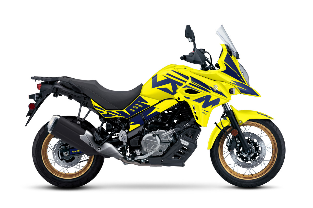 BITE Yellow V-Strom Full Graphics Kit | SKDA USA