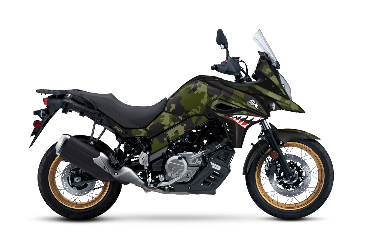 BOMBER Khaki V-Strom Full Graphics Kit SKDA USA