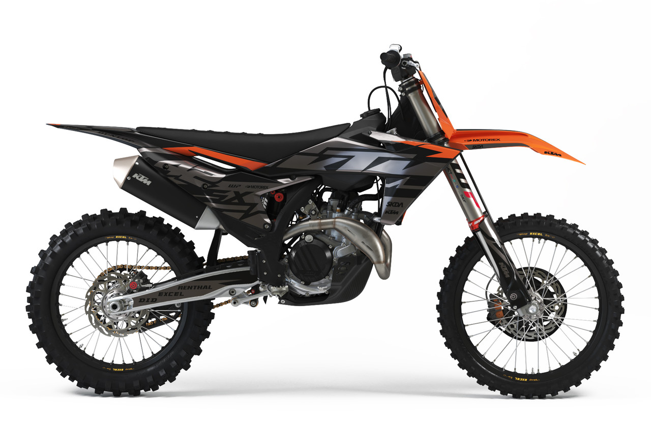 FLUSH CHROME Silver KTM Full Graphics Kit | SKDA USA