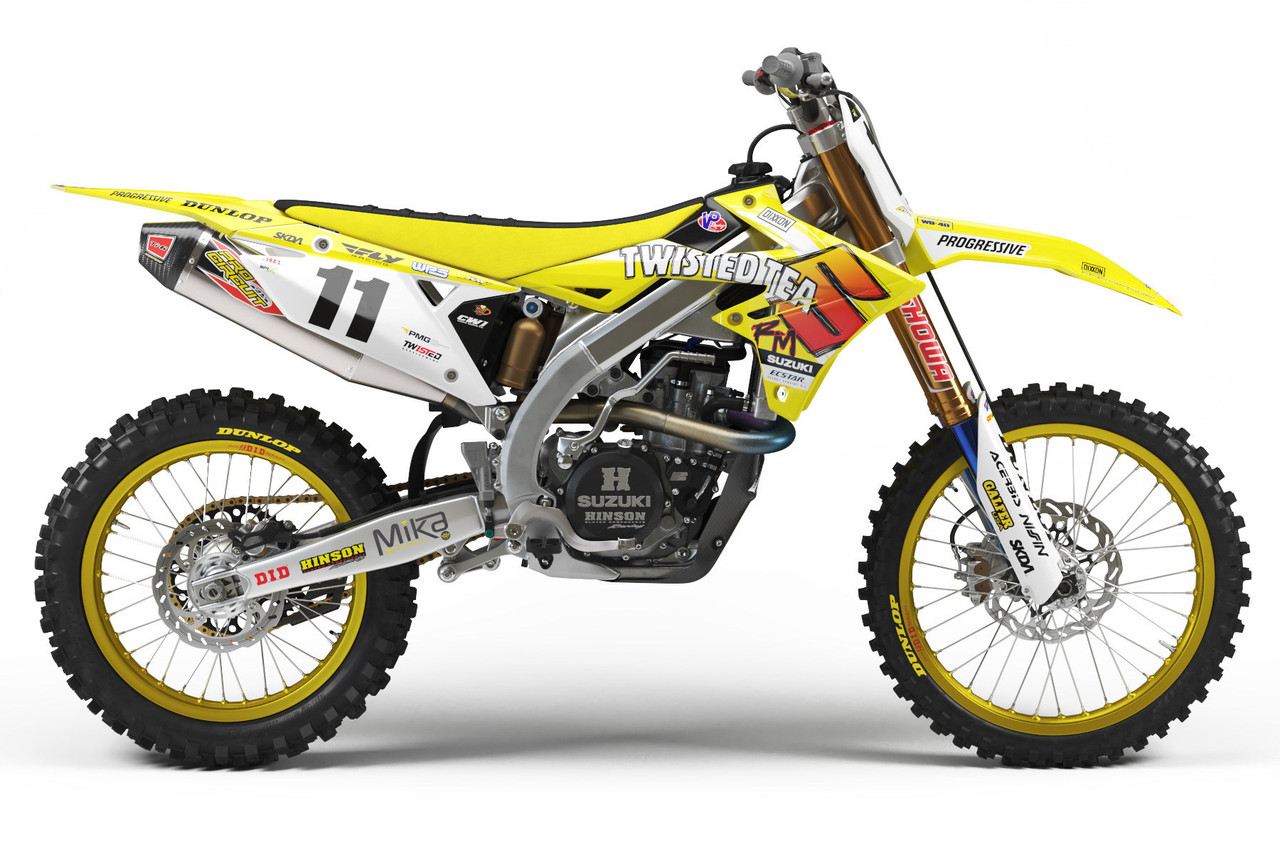 ティガー 24 TWISTED TEA RETRO Suzuki Full Graphics Kit | SKDA USA