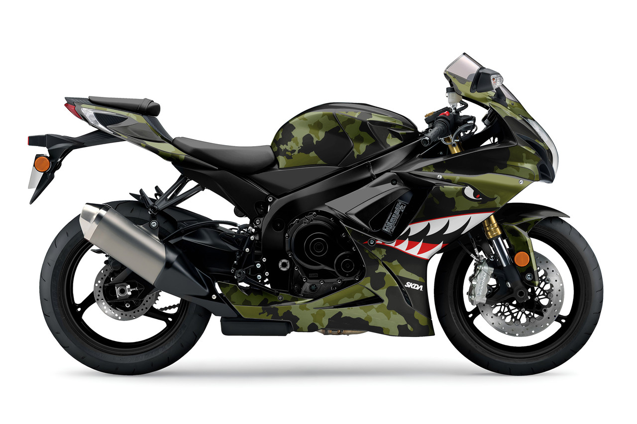 BOMBER Khaki Suzuki GSXR Full Graphics Kit | SKDA USA