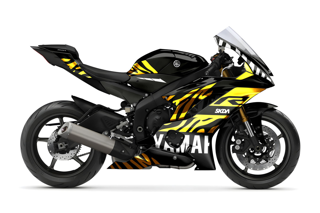 ヤマハ - T CAPTIVE CHROME Gold Supersport Full Graphics Kit | SKDA USA