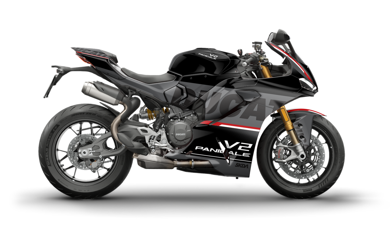 VERSARIO Blk/Grey Panigale Full Graphics Kit | SKDA USA