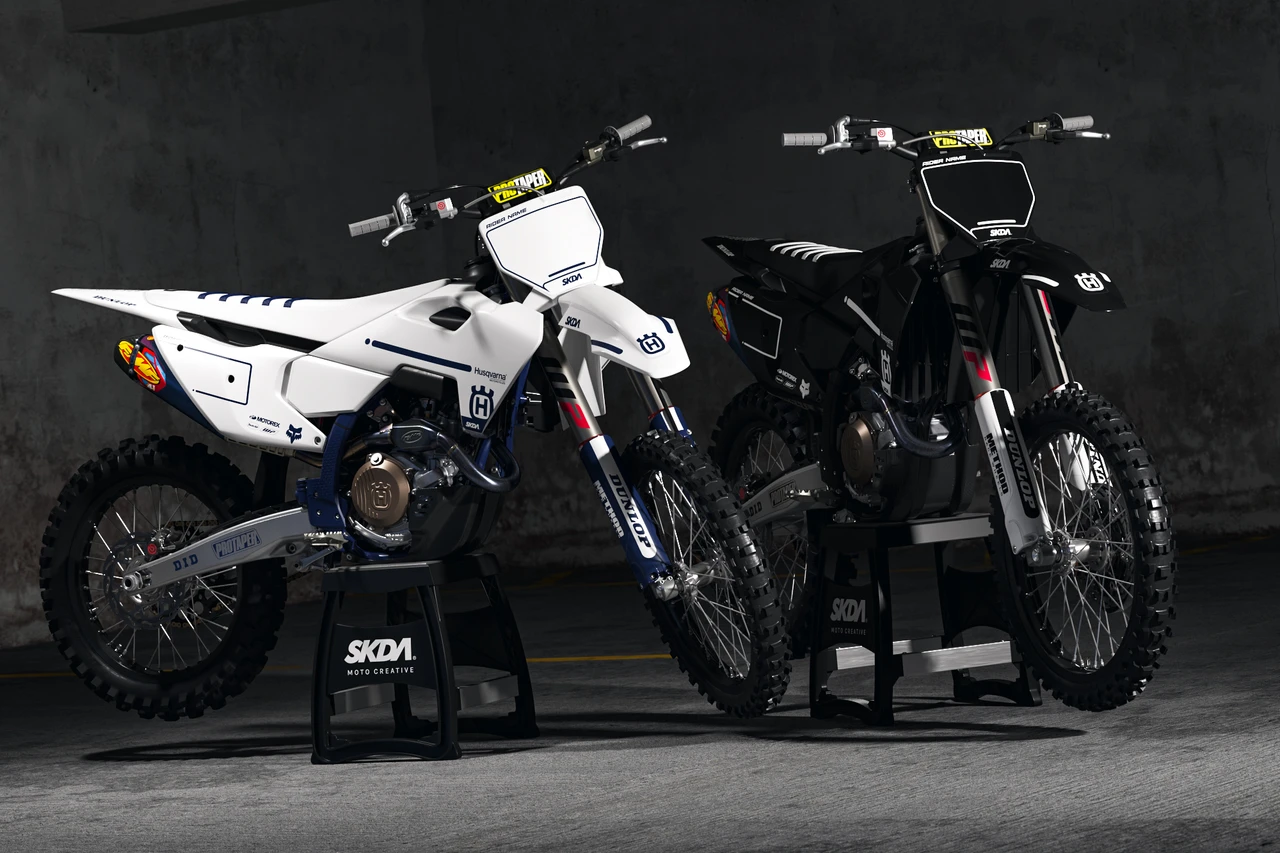 AWOL Wht/Nvy Husqvarna Full Graphics Kit | SKDA USA