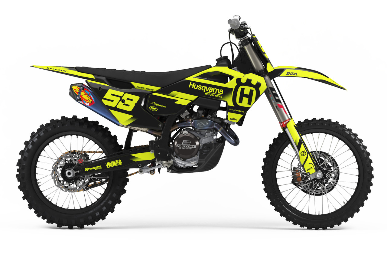 ZOOM NEON Husqvarna Full Graphics Kit SKDA USA