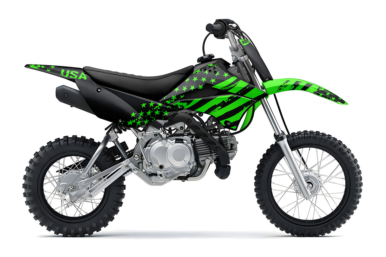 GRIT Green Kawasaki Mini Full Graphics Kit | SKDA USA