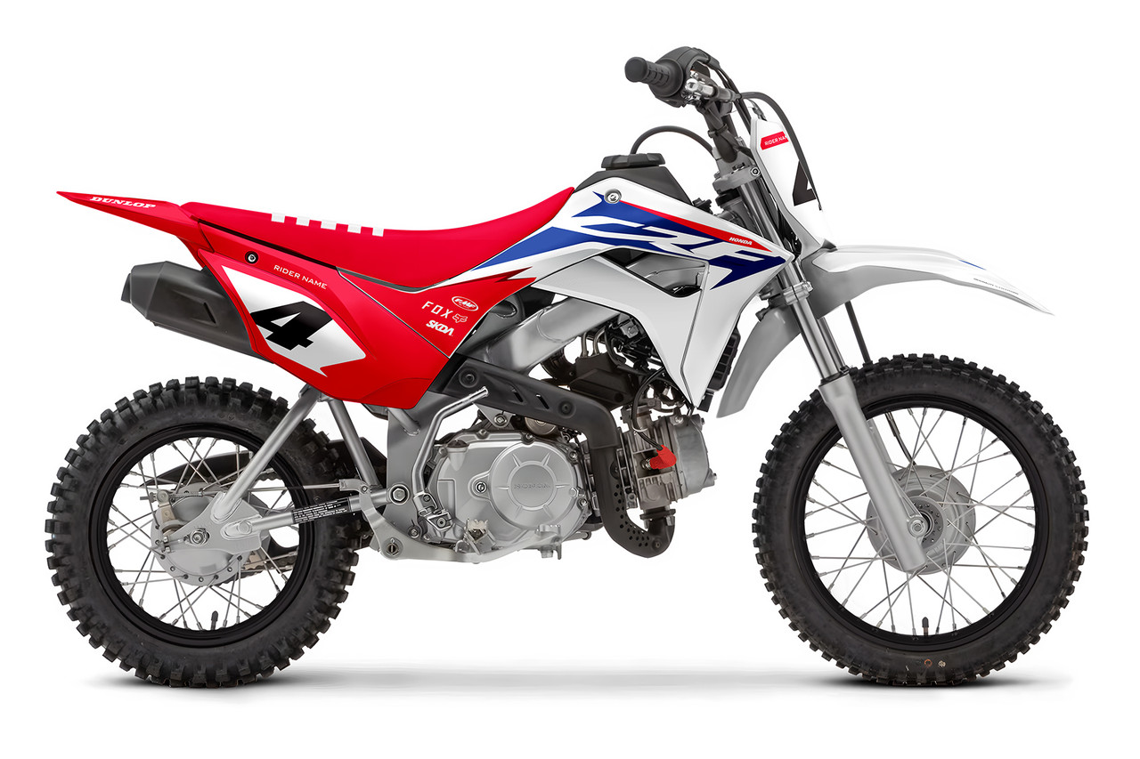 HAWK Blue/Wht Honda Mini Full Graphics Kit | SKDA USA