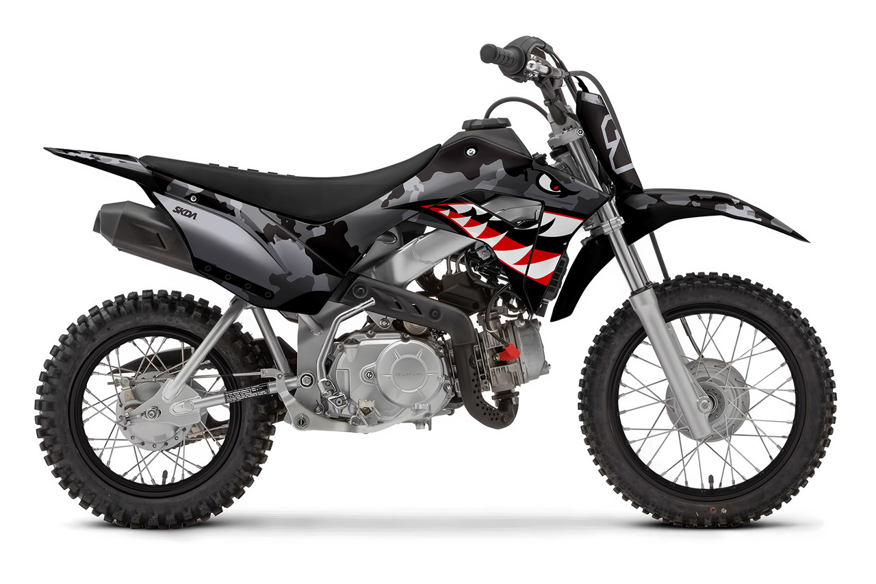 ＤＡ Ｓｔｏｒｅ BOMBER Black Honda Mini Full Graphics Kit | SKDA USA
