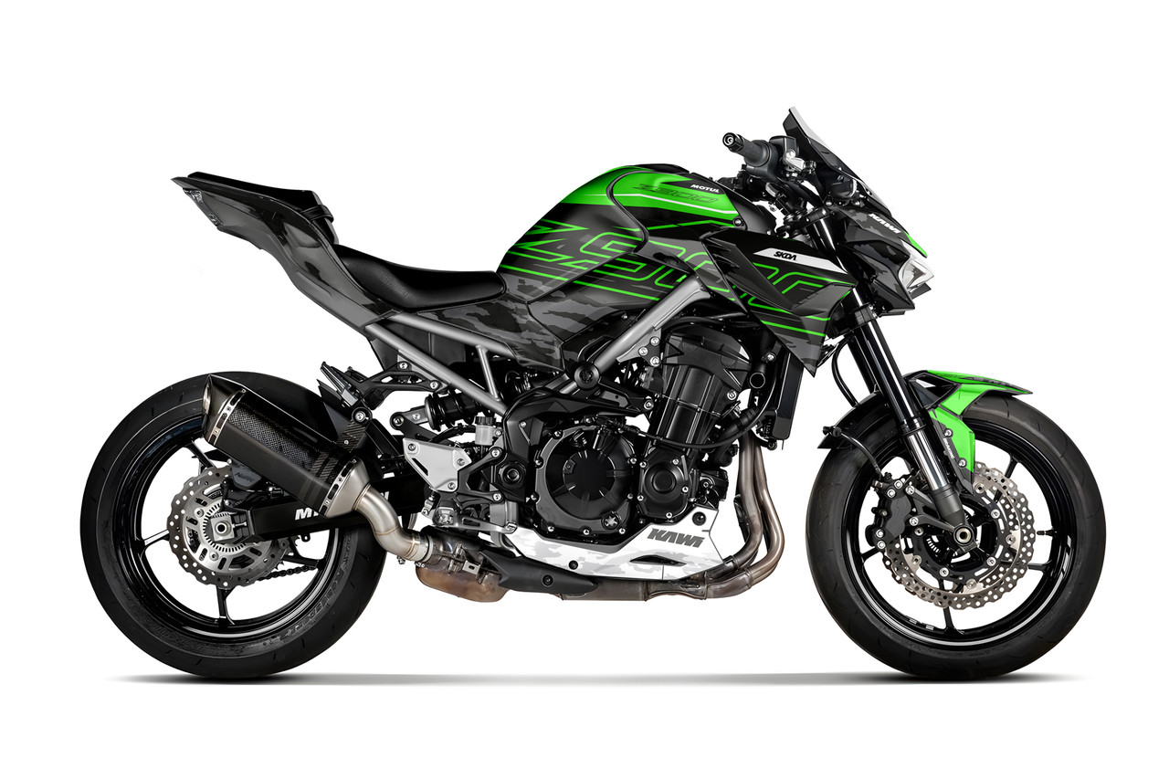 UNSEEN Green Kawasaki Z Full Graphics Kit | SKDA USA