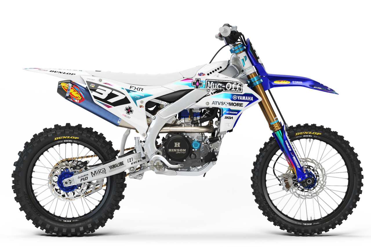 25 CLUBMX CHROME White YZF/WRF Full Graphics Kit SKDA USA