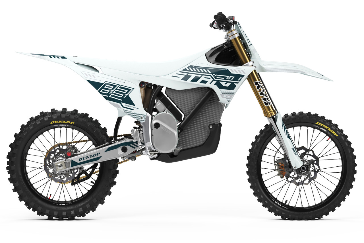HYPER Wht/Blue Stark Varg Full Graphics Kit | SKDA USA