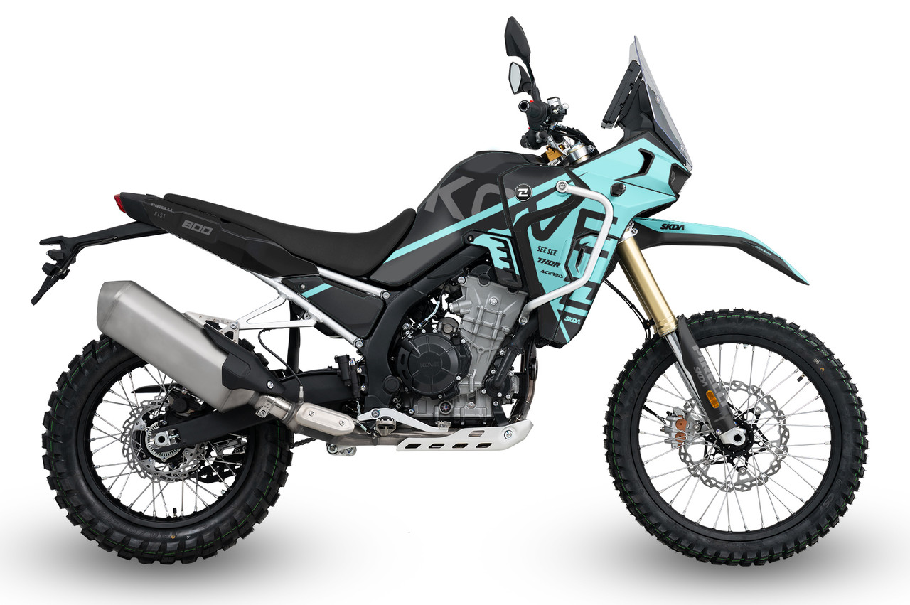 DIVIDE Blk/Teal Kove 800X Rally Full Graphics Kit | SKDA USA