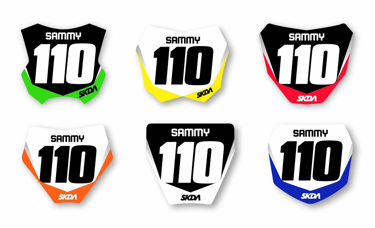2.5 Mini Plate Decals - Style 1 | SKDA USA