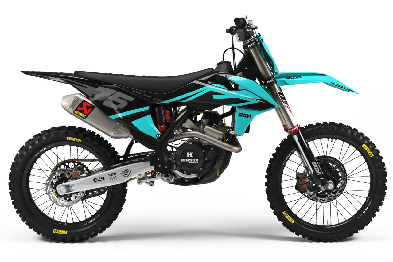 DIVIDE KTM TEAL/BLK Full Graphics Kit 