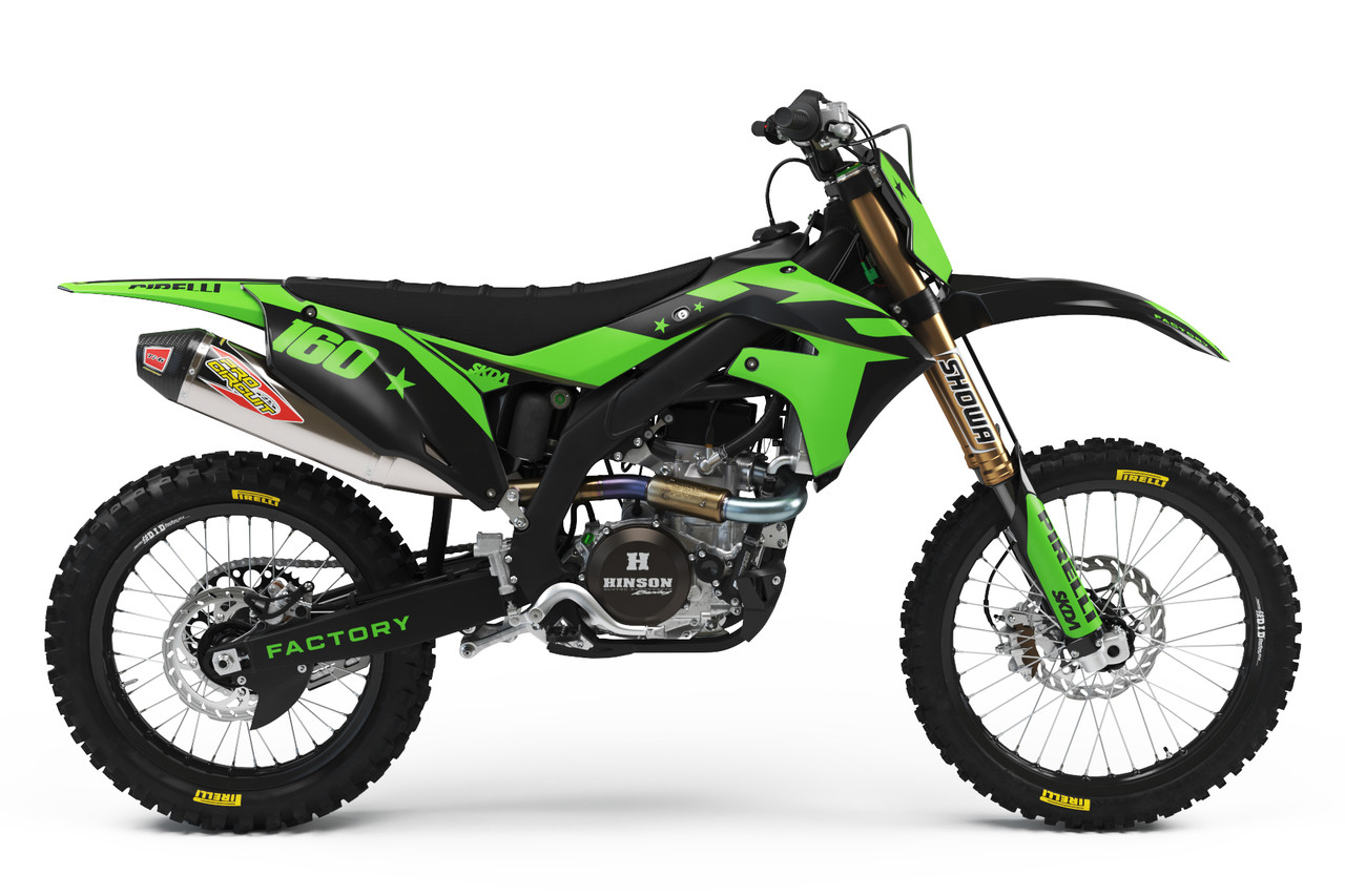 JUDGE Green KX/KXF Full Graphics Kit | SKDA USA