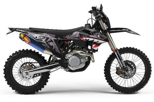 BOMBER Black KTM Full Graphics Kit | SKDA USA