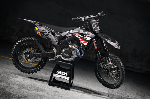 BOMBER Black CR/CRF Full Graphics Kit | SKDA USA