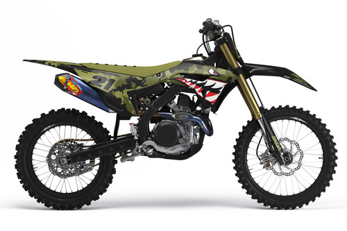 BOMBER Khaki CR/CRF Full Graphics Kit | SKDA USA