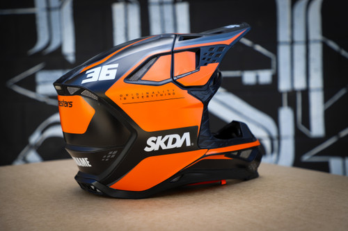 CLICK Orange Alpinestars Helmet Graphics Kit | SKDA USA
