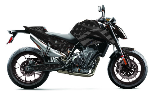 GRIT Black KTM Duke Full Graphics Kit