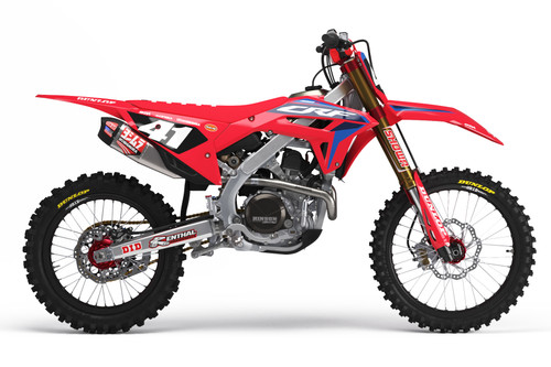 AERO Red/Navy CR/CRF Honda Full Graphics Kit by SKDA