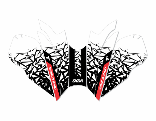 Yamaha Tenere 700 Fuel Tank Protection Sticker Set by SKDA