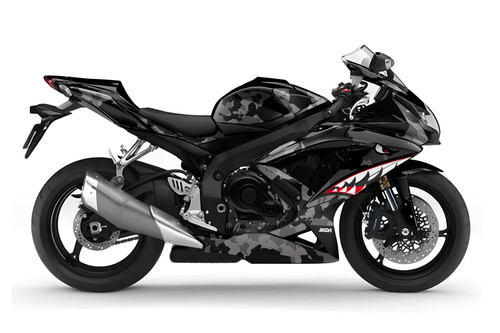 BOMBER Black Suzuki GSXR Full Graphics Kit | SKDA USA