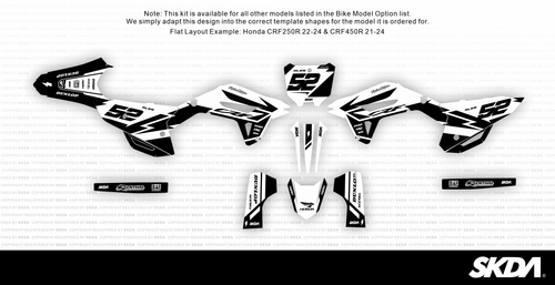 ALIEN White CR/CRF Full Graphics Kit | SKDA USA