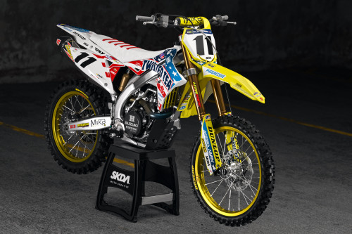 24 TWISTED TEA REDBUD RMZ Suzuki Full Graphics Kit | SKDA USA