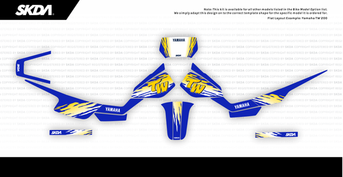 96 FACTORY Blue TW Full Graphics Kit | SKDA USA