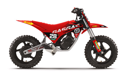 OCTANE Red GasGas MC-E2 Full Graphics Kit designed and manufactured by SKDA Moto Creative.