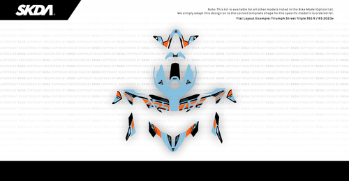 STRIVE Blue Street Triple 765 Full Graphics Kit | SKDA USA