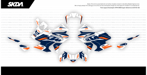 HAVOC Navy Super Adventure Full Graphics Kit | SKDA USA