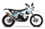 DIVIDE Blk/Blue Kove Rally Full Graphics Kit designed and manufactured by SKDA Moto Creative.