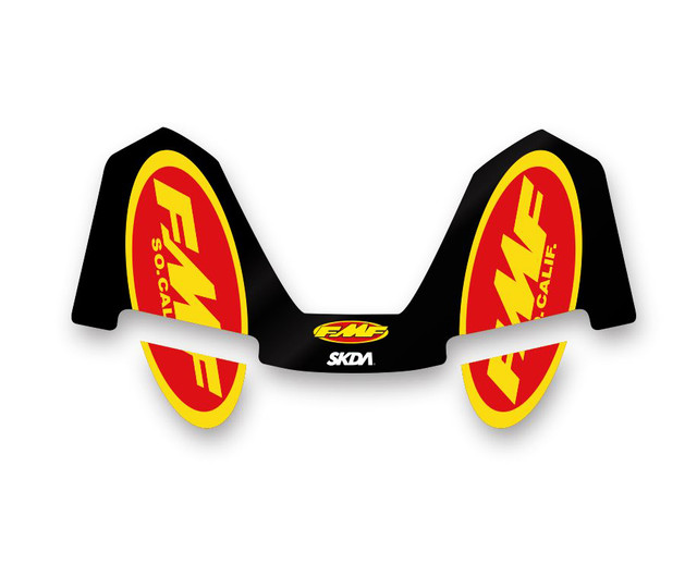 TEAM BLUE FMF Endcap Decal Set | SKDA USA