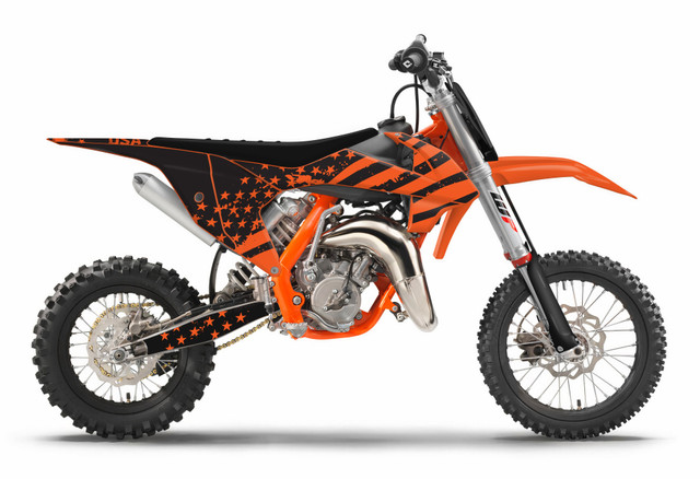 CURE Grey/Blk KTM Mini Bike Full Graphics Kit | SKDA USA