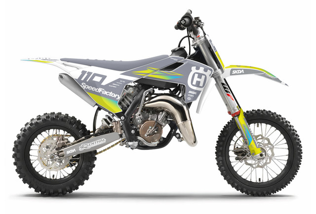 ZOOM Yellow Husqvarna Mini Bike Full Graphics Kit | SKDA USA